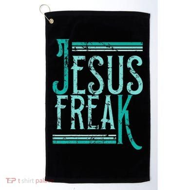 Christian Religious Bible Jesus Freak Distressed Golf Towel