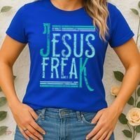 Christian Religious Bible Jesus Freak Distressed Women's T-Shirt thumb 2