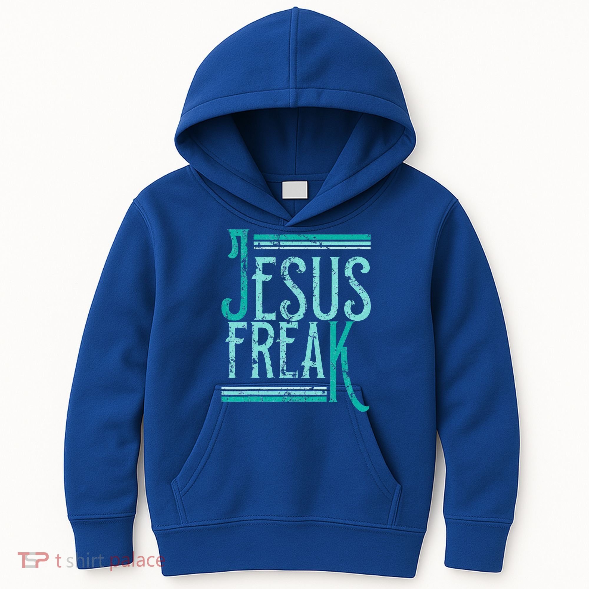 Christian Religious Bible Jesus Freak Distressed Kids Hoodie