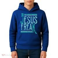 Christian Religious Bible Jesus Freak Distressed Kids Hoodie thumb 4