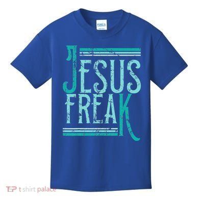 Christian Religious Bible Jesus Freak Distressed Kids T-Shirt