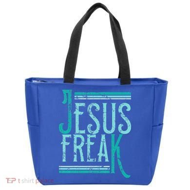 Christian Religious Bible Jesus Freak Distressed Tote Bag