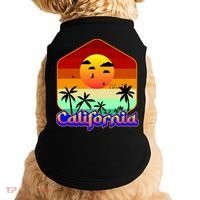 California Retro Beach Sunset Logo Doggie Tank thumb 0