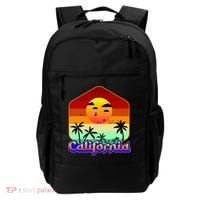 California Retro Beach Sunset Logo Backpack thumb 0