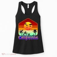 California Retro Beach Sunset Logo Women's Tank Top thumb 0