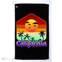 California Retro Beach Sunset Logo Golf Towel thumb 0