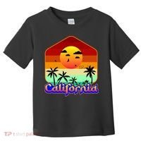 California Retro Beach Sunset Logo Toddler T-Shirt thumb 0
