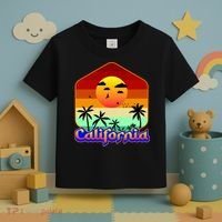 California Retro Beach Sunset Logo Toddler T-Shirt thumb 3