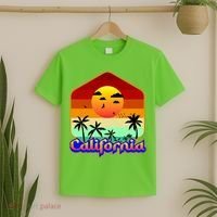 California Retro Beach Sunset Logo T-Shirt thumb 2