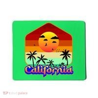 California Retro Beach Sunset Logo Mousepad thumb 0