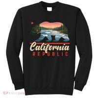 California Republic Bear Cali West Coast Beach Sunset Sweatshirt thumb 0