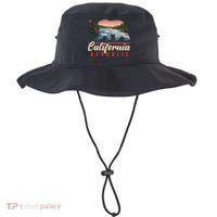 California Republic Bear Cali West Coast Beach Sunset Bucket Hat thumb 0