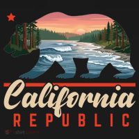California Republic Bear Cali West Coast Beach Sunset Toddler Hoodie thumb 2