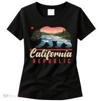 California Republic Bear Cali West Coast Beach Sunset Women's T-Shirt thumb 0