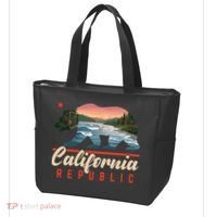 California Republic Bear Cali West Coast Beach Sunset Tote Bag thumb 3