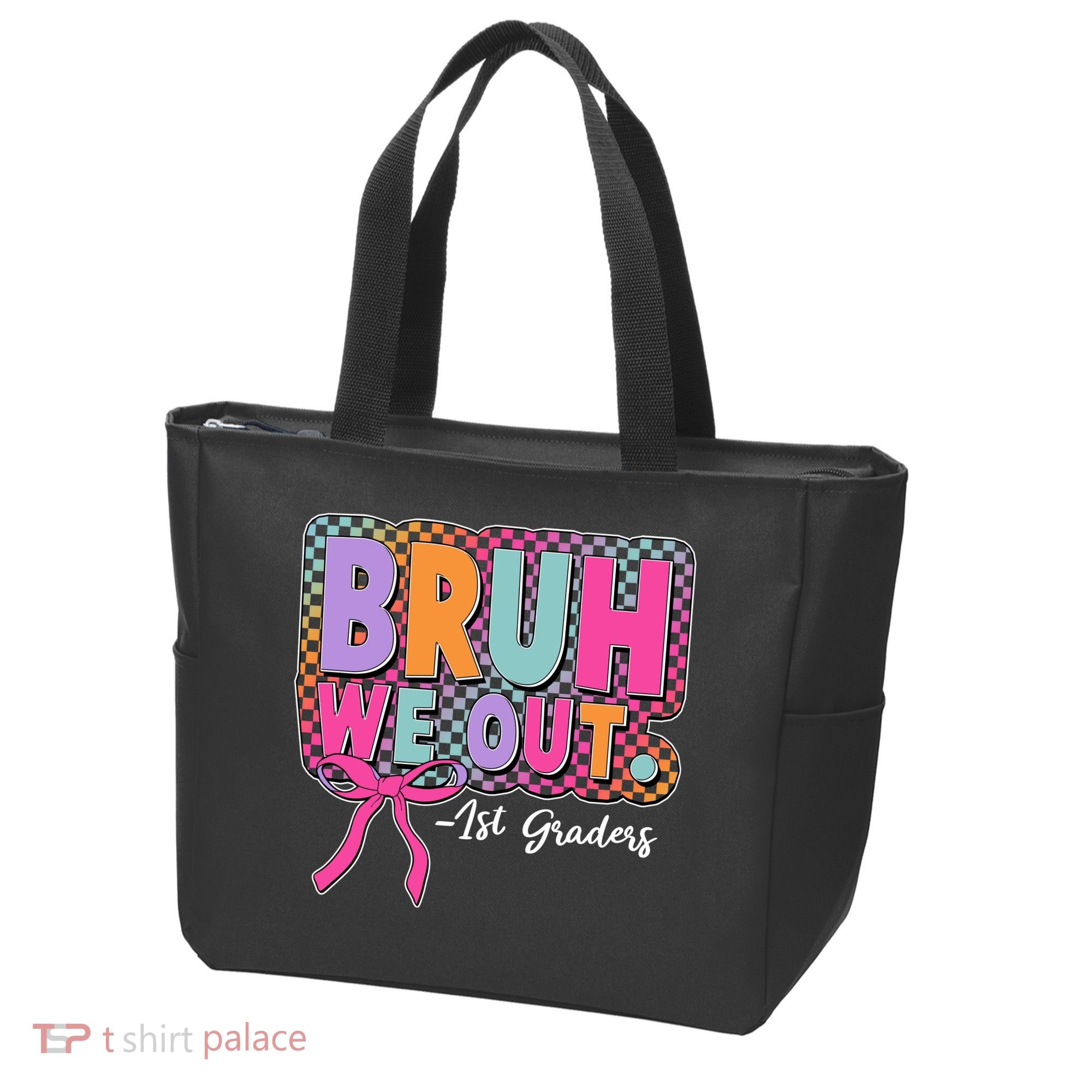 Cute Retro Bruh We Out First Graders Tote Bag