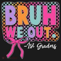 Cute Retro Bruh We Out First Graders Tote Bag thumb 4