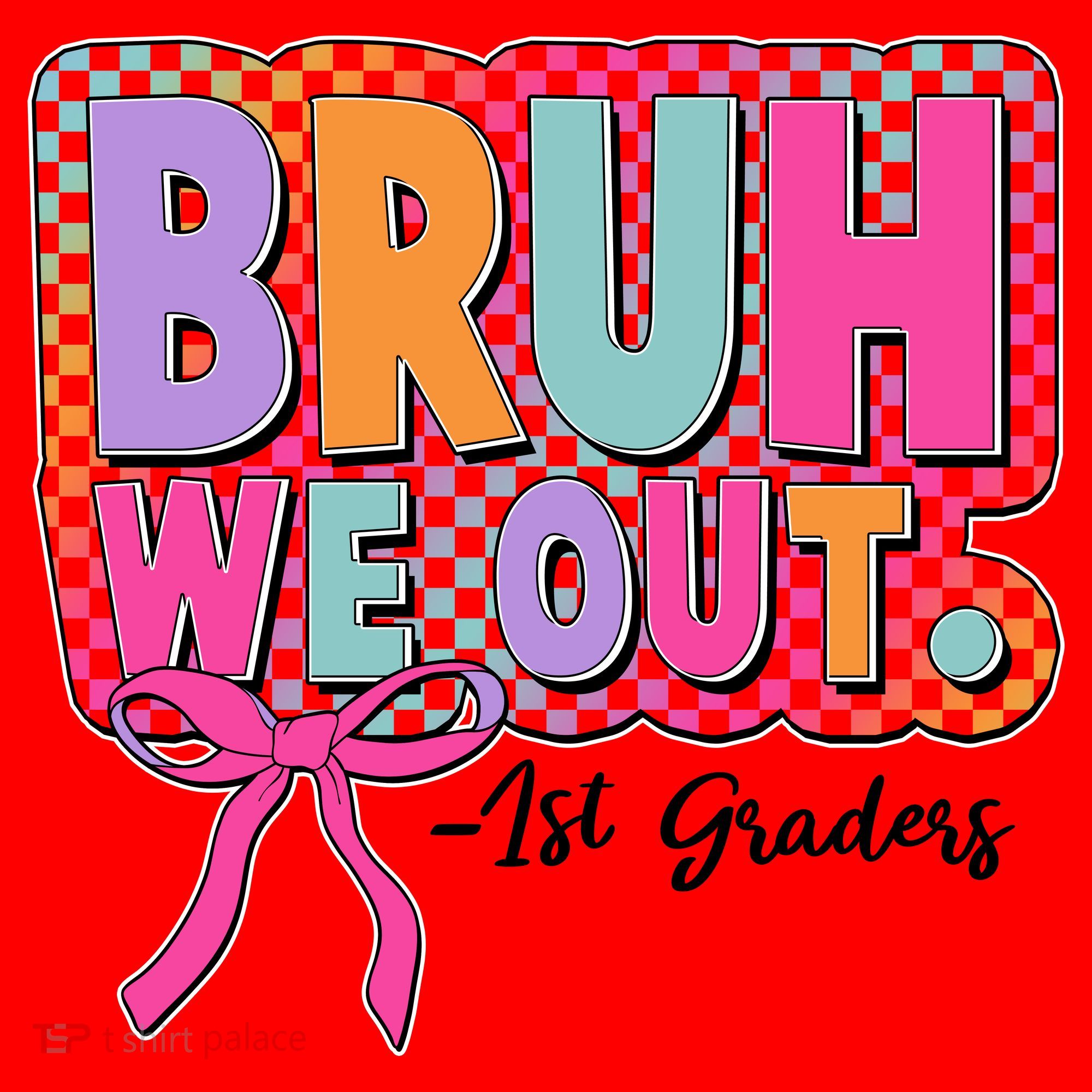 Cute Retro Bruh We Out First Graders Santa Hat