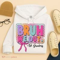 Cute Retro Bruh We Out First Graders Hoodie thumb 4