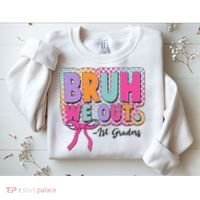 Cute Retro Bruh We Out First Graders Sweatshirt thumb 2
