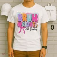 Cute Retro Bruh We Out First Graders T-Shirt thumb 6