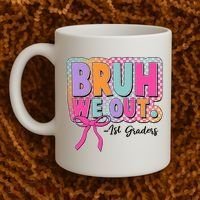 Cute Retro Bruh We Out First Graders Coffee Mug thumb 2