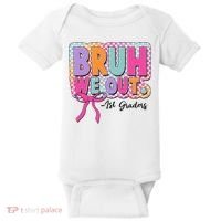 Cute Retro Bruh We Out First Graders Baby Bodysuit thumb 0