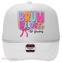 Cute Retro Bruh We Out First Graders Hat thumb 0