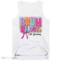 Cute Retro Bruh We Out First Graders Tank Top thumb 0