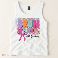 Cute Retro Bruh We Out First Graders Tank Top thumb 2