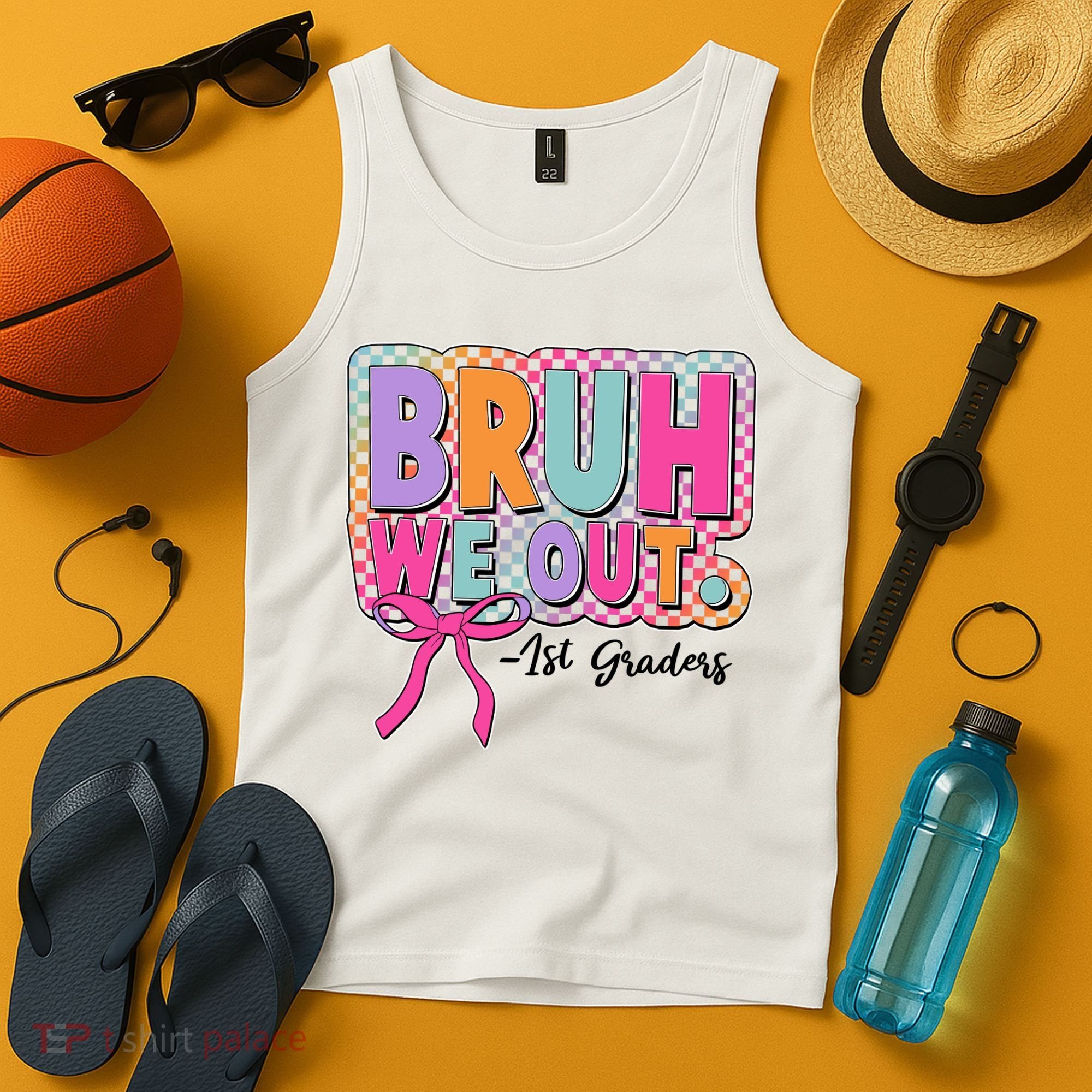 Cute Retro Bruh We Out First Graders Tank Top