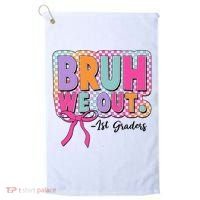 Cute Retro Bruh We Out First Graders Golf Towel thumb 0