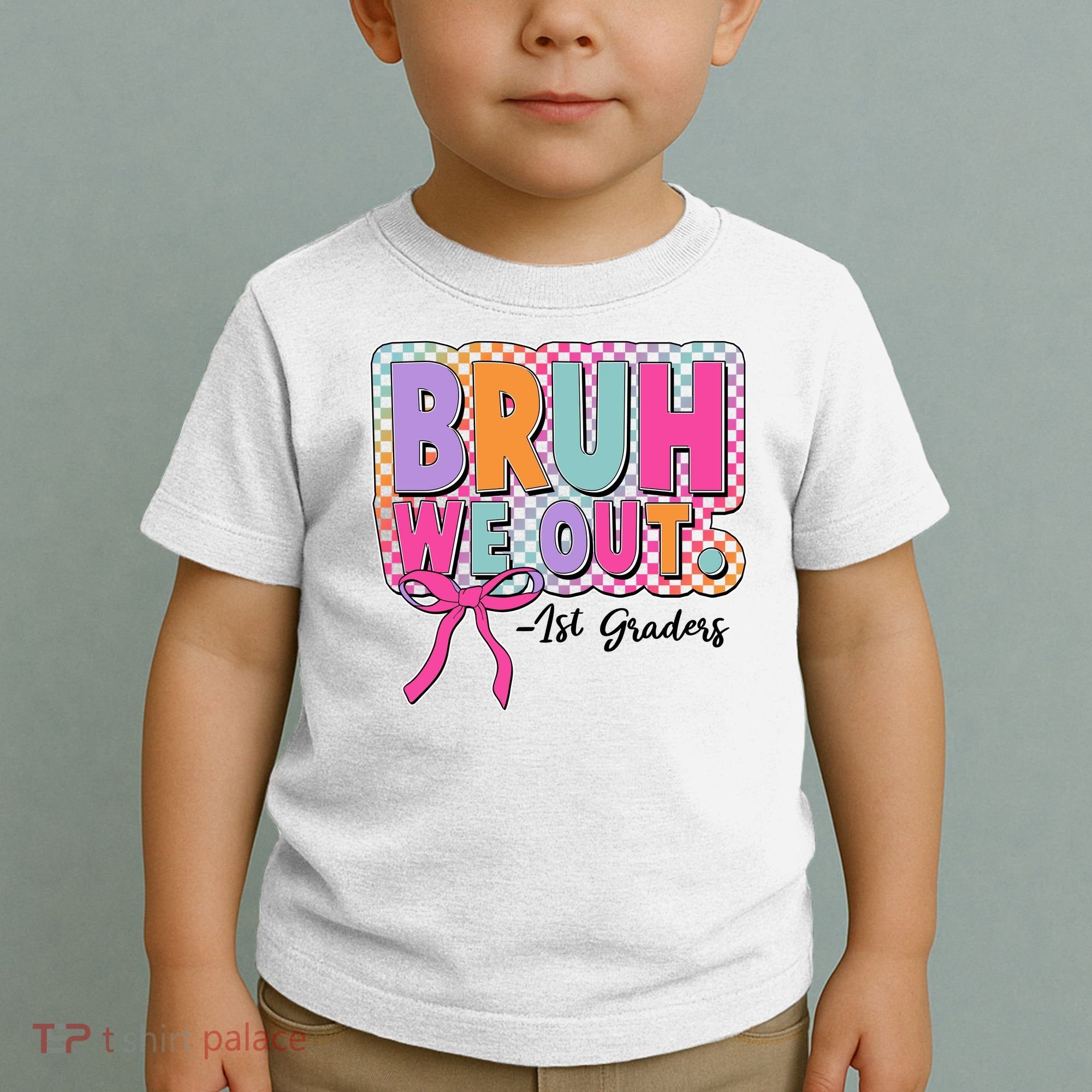 Cute Retro Bruh We Out First Graders Toddler T-Shirt