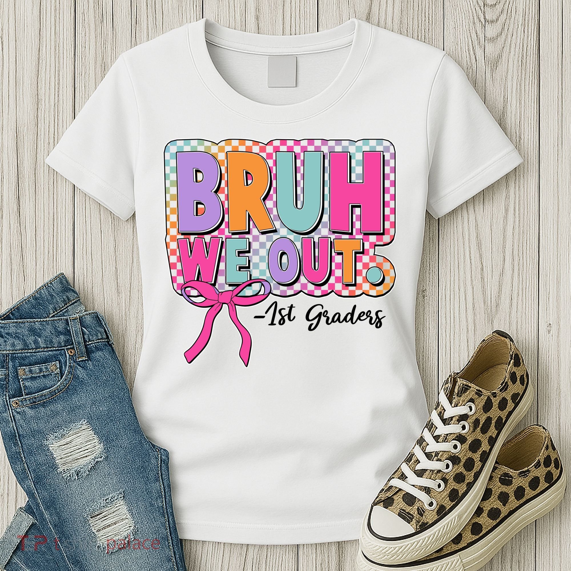 Cute Retro Bruh We Out First Graders Women's T-Shirt