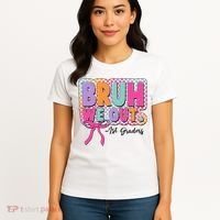 Cute Retro Bruh We Out First Graders Women's T-Shirt thumb 4