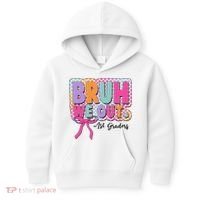 Cute Retro Bruh We Out First Graders Kids Hoodie thumb 0