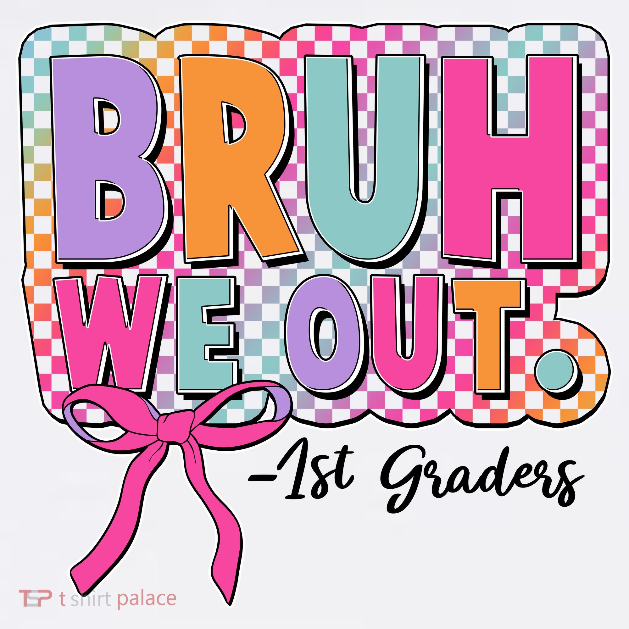 Cute Retro Bruh We Out First Graders Kids Hoodie