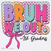 Cute Retro Bruh We Out First Graders Kids T-Shirt thumb 4