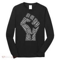 Civil Rights Black Power Fist March For Justice Long Sleeve Shirt thumb 0