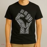 Civil Rights Black Power Fist March For Justice T-Shirt thumb 3