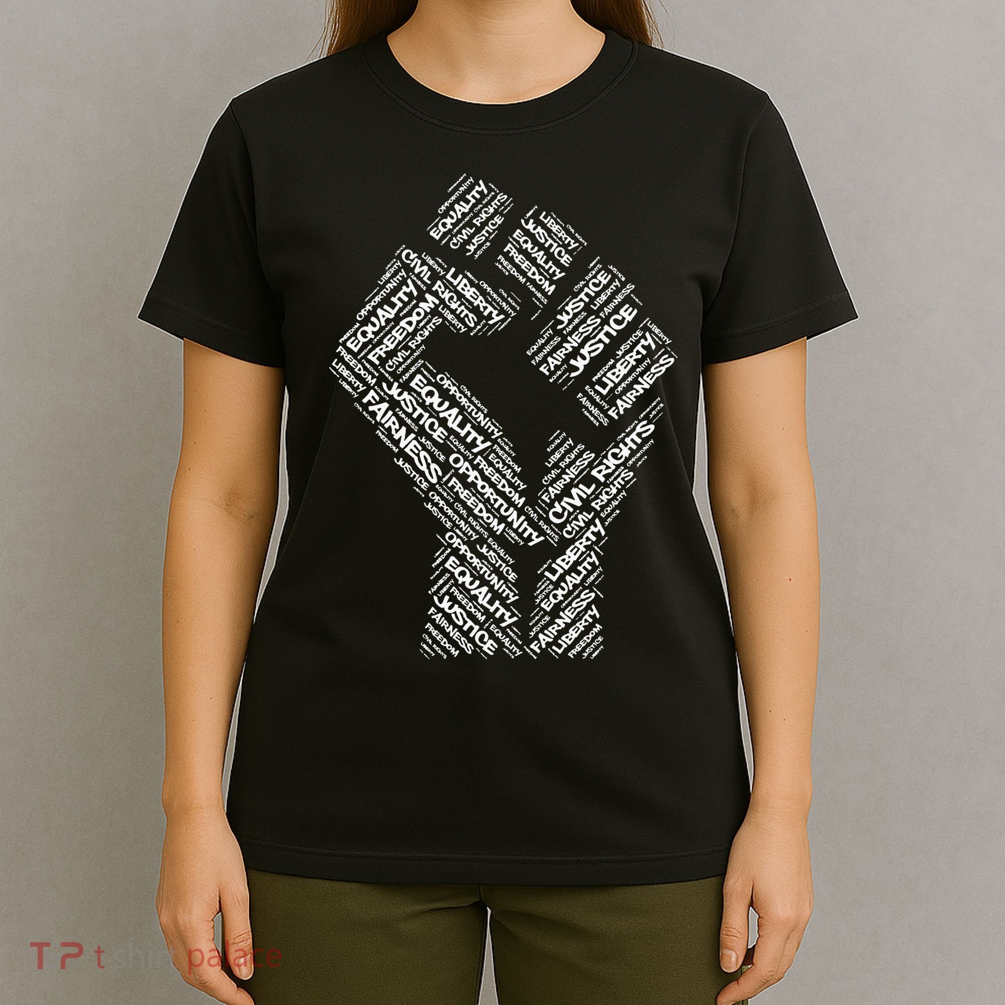 Civil Rights Black Power Fist March For Justice T-Shirt