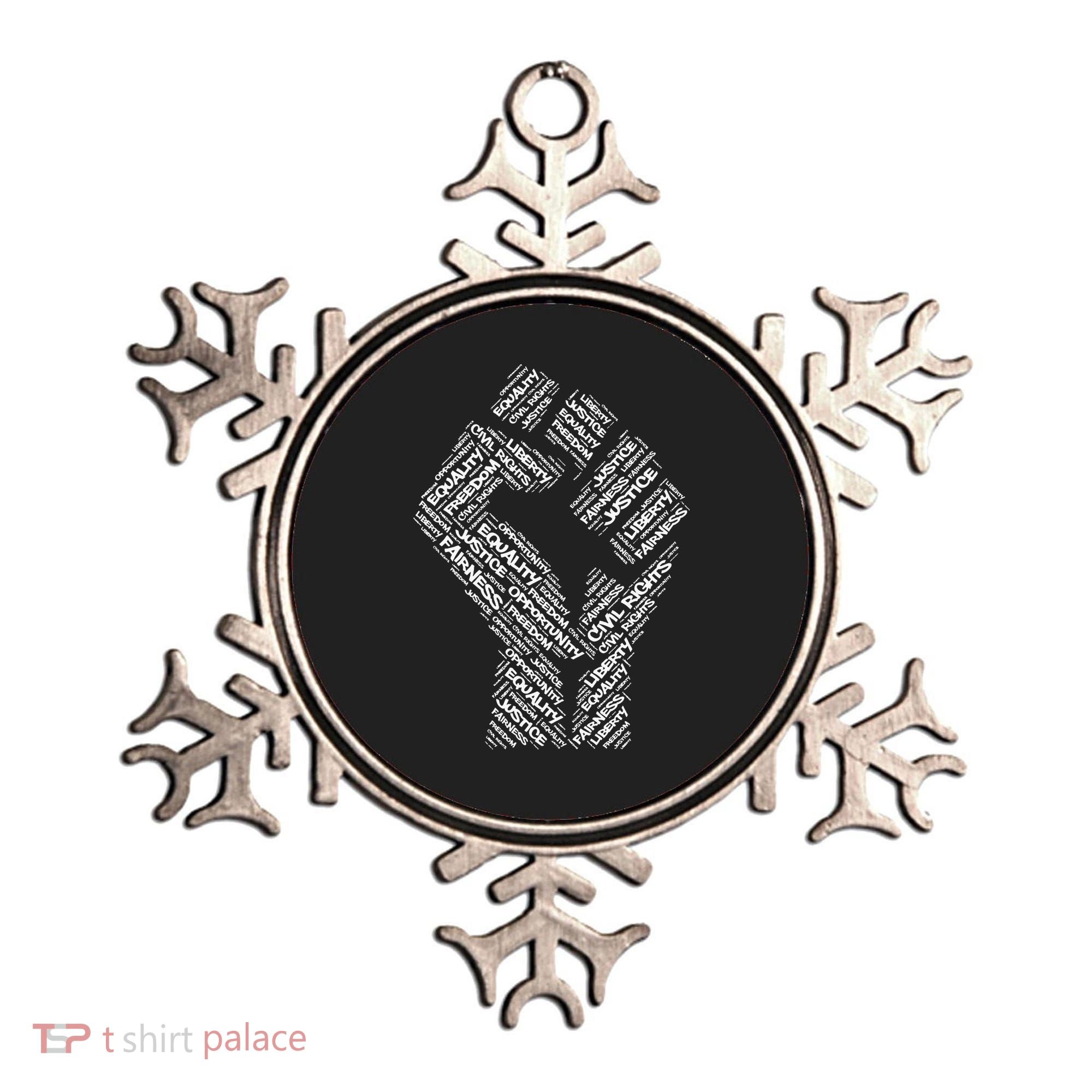 Civil Rights Black Power Fist March For Justice Ornament