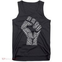 Civil Rights Black Power Fist March For Justice Tank Top thumb 0