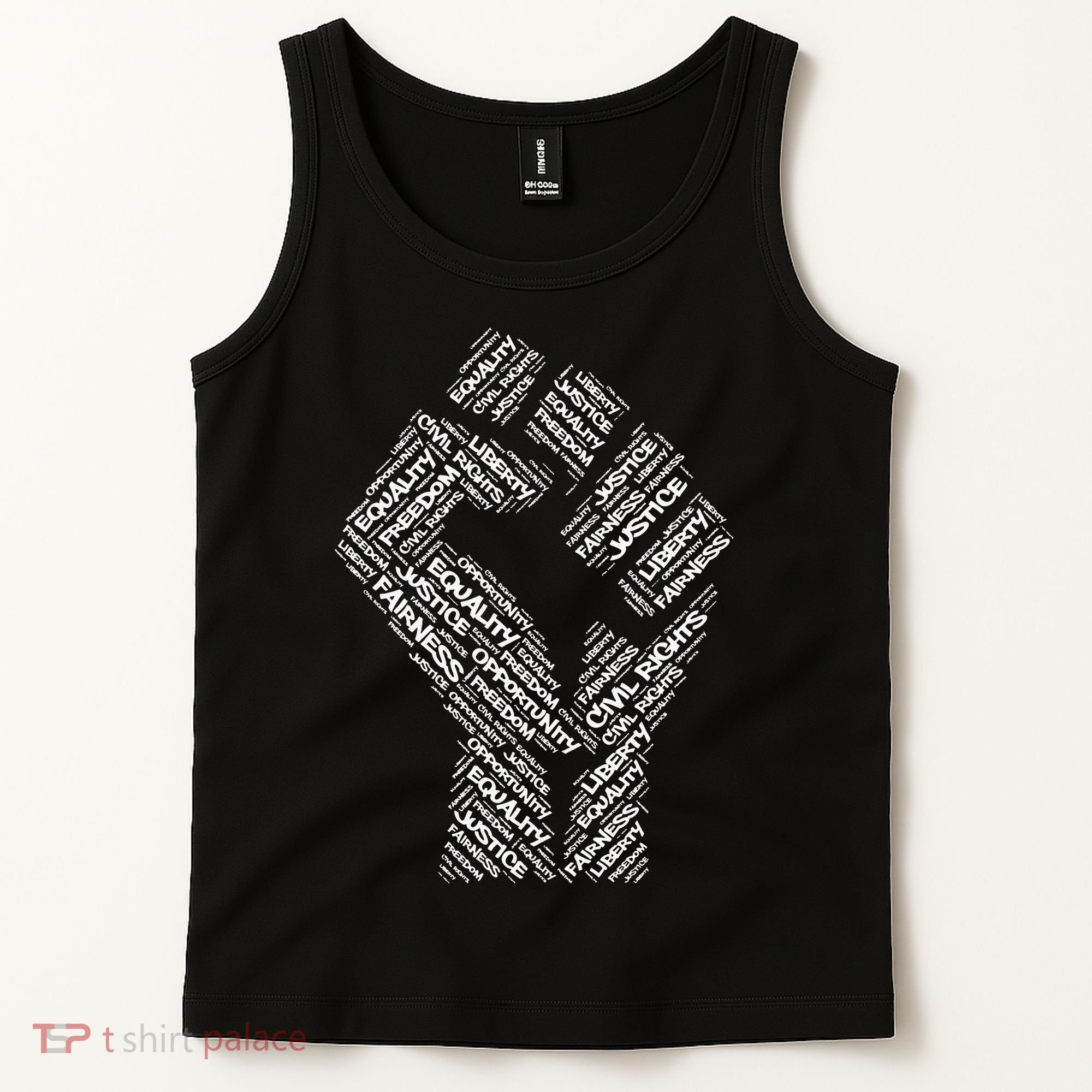 Civil Rights Black Power Fist March For Justice Tank Top