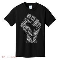 Civil Rights Black Power Fist March For Justice Kids T-Shirt thumb 0