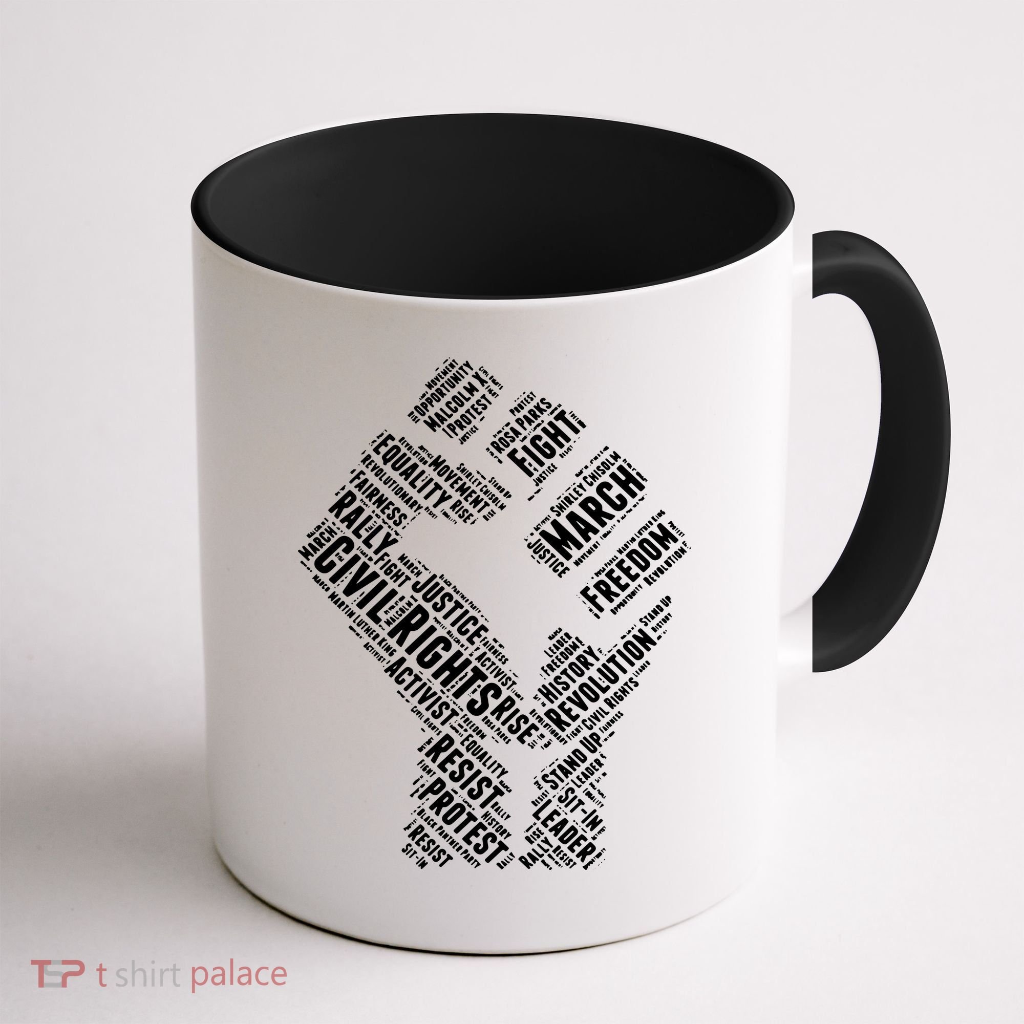 Civil Rights Black Power Fist March For Justice Coffee Mug