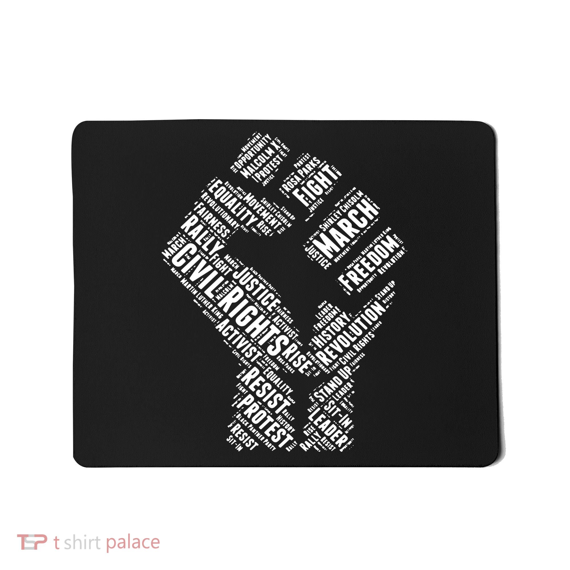 Civil Rights Black Power Fist March For Justice Mousepad