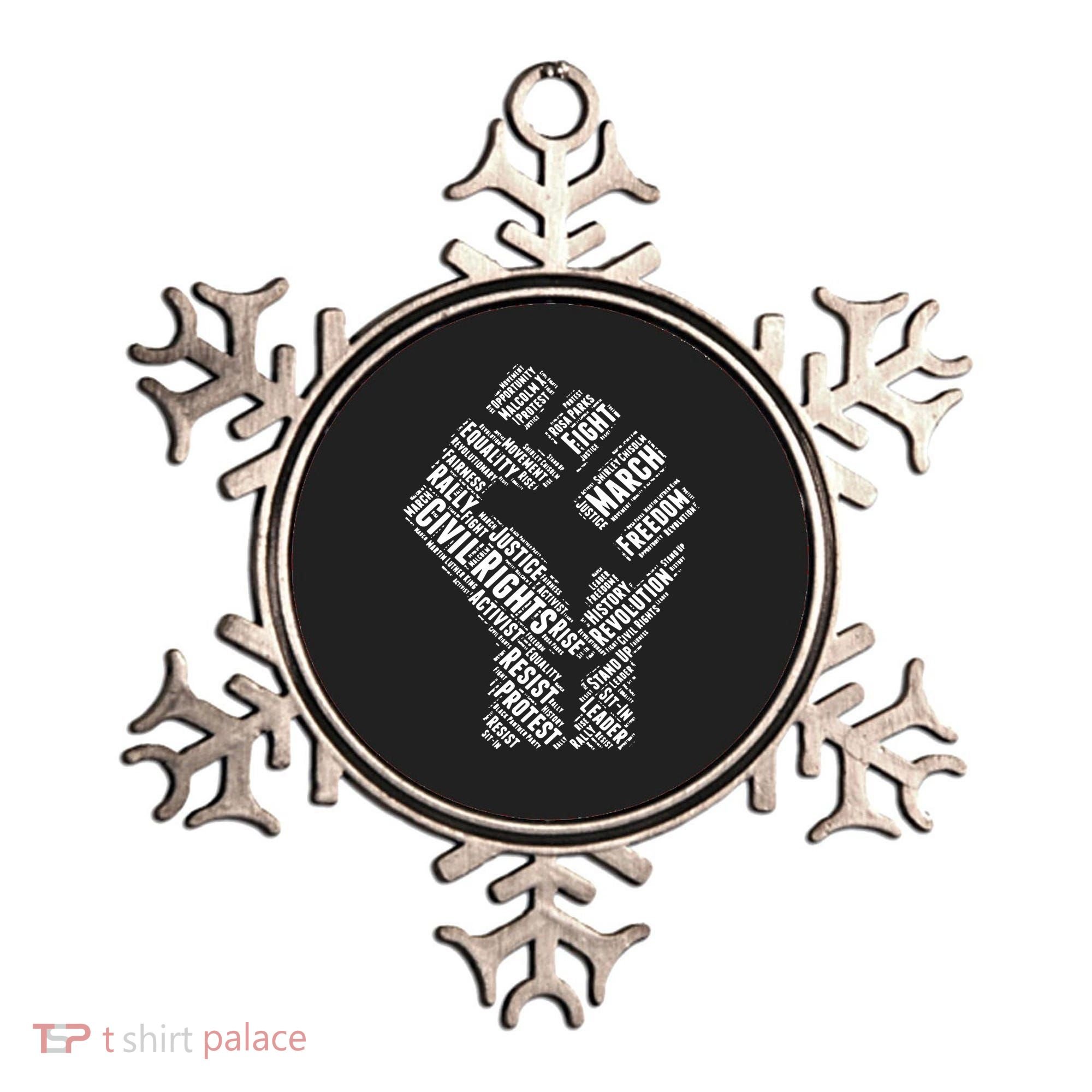 Civil Rights Black Power Fist March For Justice Ornament