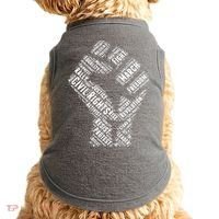 Civil Rights Black Power Fist March For Justice Doggie Tank thumb 0