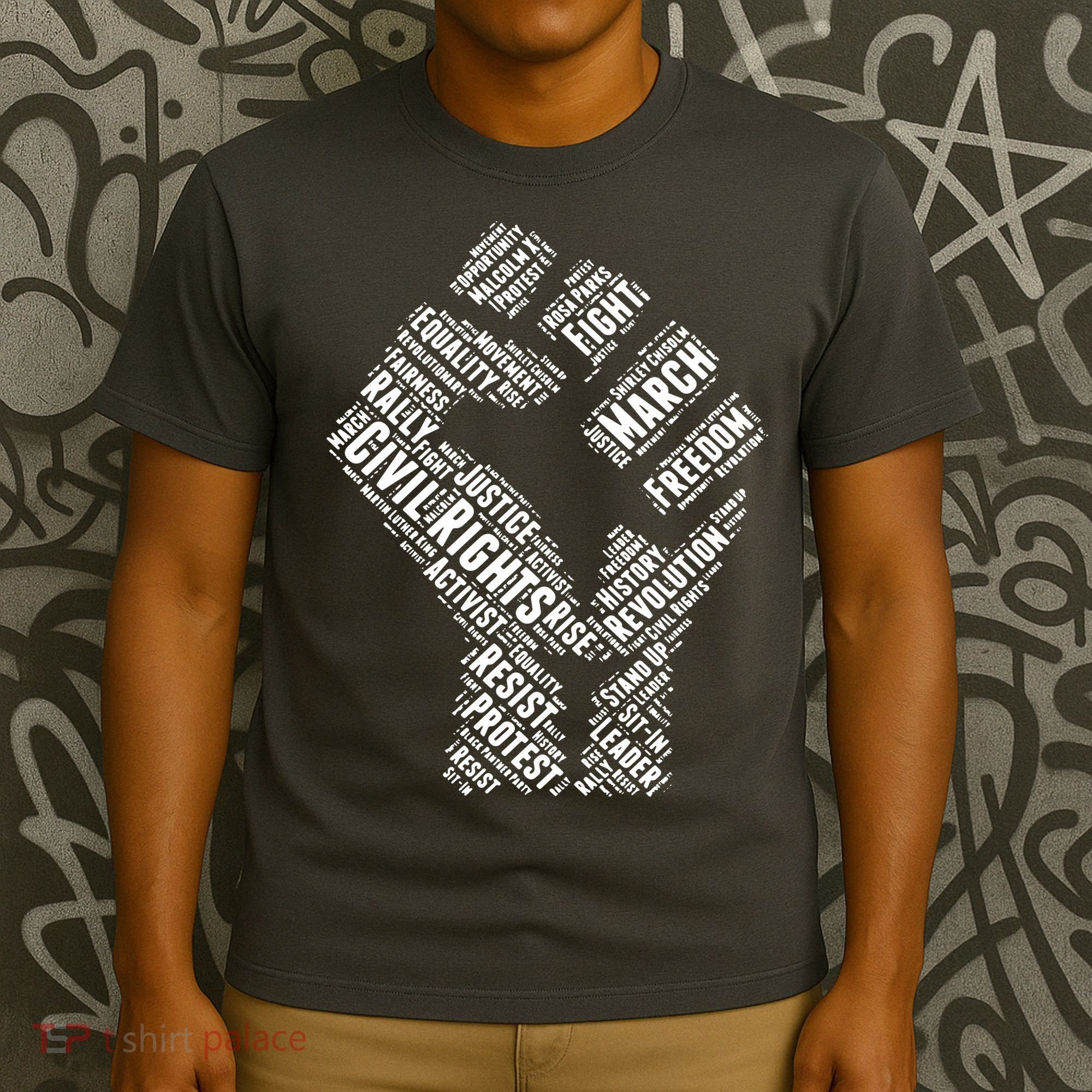 Civil Rights Black Power Fist March For Justice T-Shirt